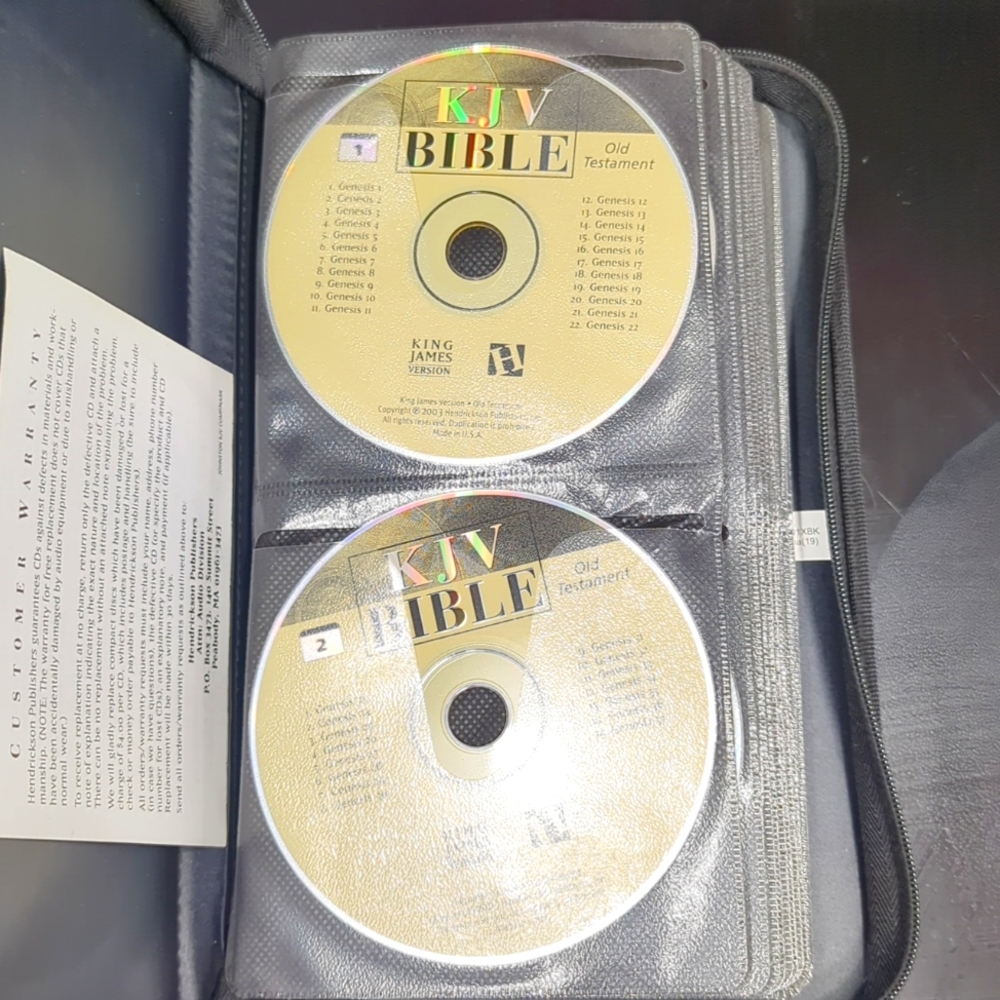 Entire Bible on CD in Carrying Case